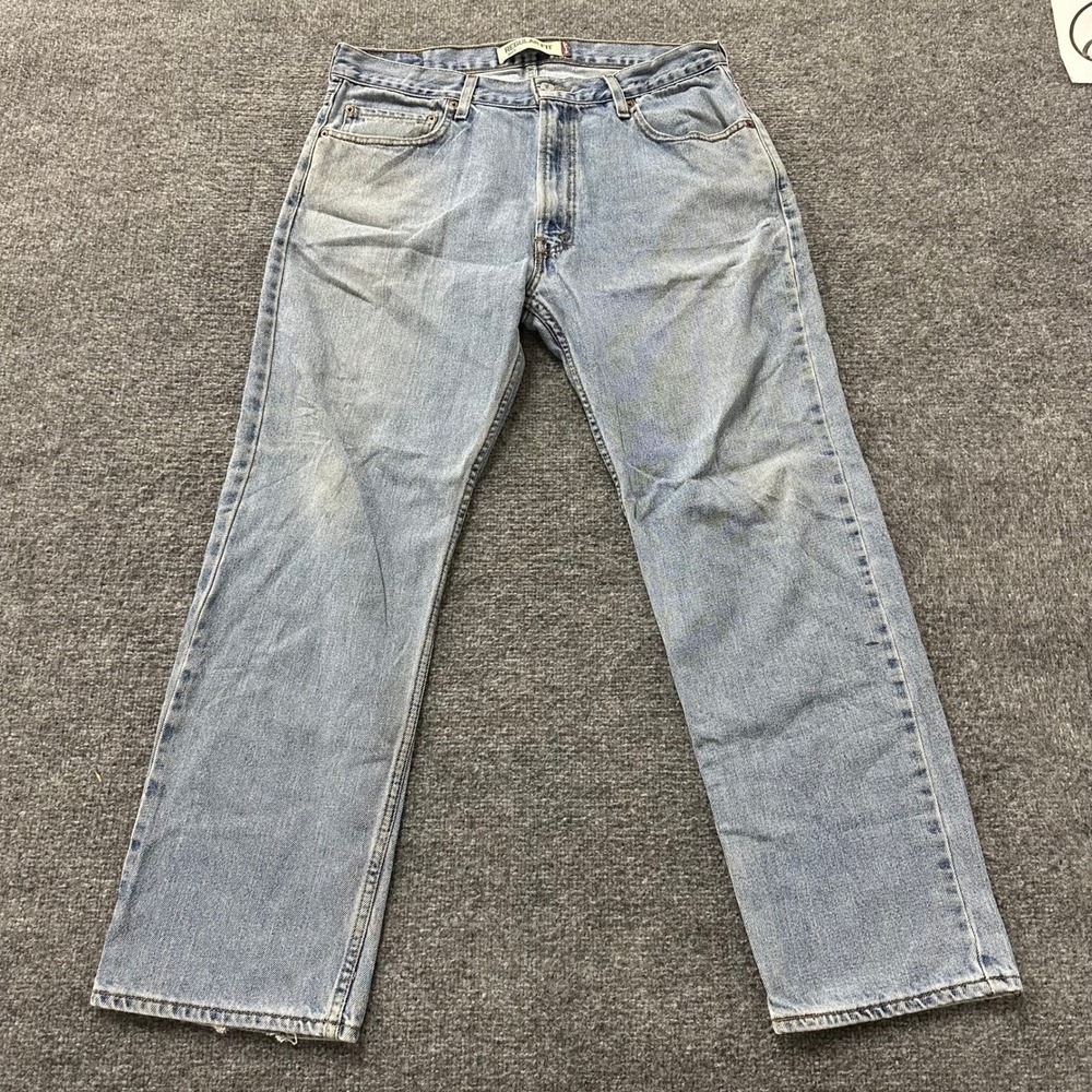 Levi's Jeans Mens Size 36 Blue 505 Regular Fit Straight Leg Light Wash Denim